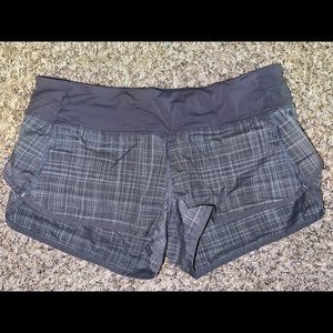 Lululemon speed shorts, size 6. EUC.